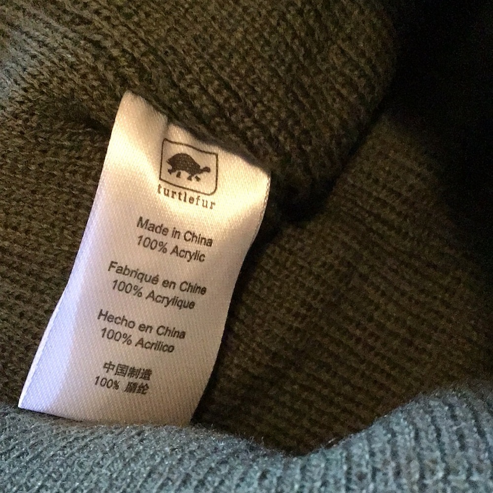 Turtle Fur Explorer Knit Beanies in Moss Green and Black- Set of 2 NEW WITH TAGS - Picture 5 of 8